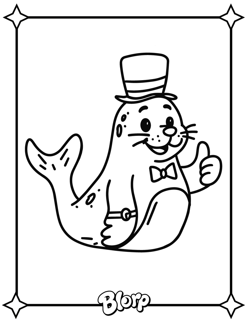 Coloring page of the Seal of Imagination